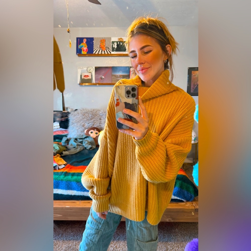 free people knit chunky sweater